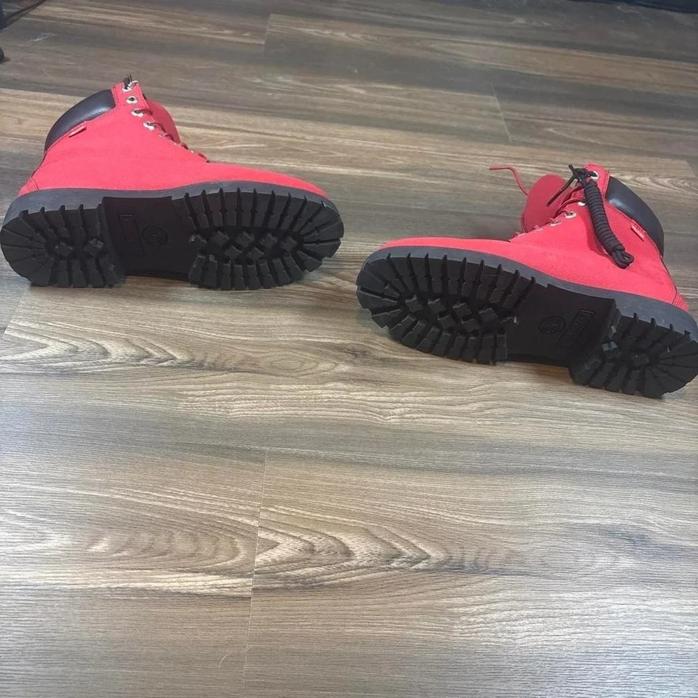 Timberland red boots